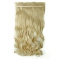 thumbnail image 4 of Real Thick LELINTA Women Girls Long Curly Full Head Clip in Synthetic Hair Extentions 8 Piece/Set 18 Clips 17"  140g  Brown Black Blonde, 4 of 5