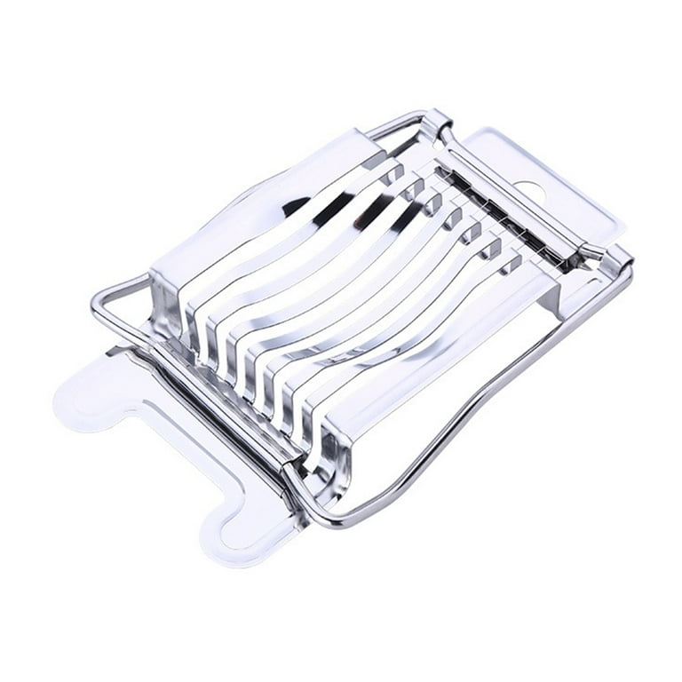 Egg Slicer for Hard Boiled Eggs,Easy to Cut Egg into Slices,  Wedge and Dices, Sturdy ABS Body with Stainless Steel Wires,Non-slip  Feet,Dishwasher Safe, BPA Free(WHITE) : Home & Kitchen