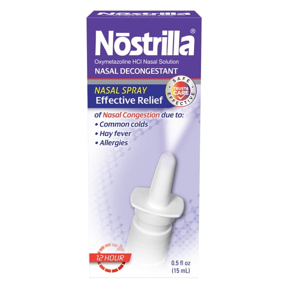Nostrilla Nasal Decongestant Original Fast Relief 0.50 oz (Pack of 2)