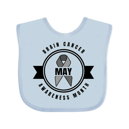 

Inktastic May Brain Cancer Awareness Month Gift Baby Boy or Baby Girl Bib