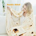 thumbnail image 4 of Burrito Tortilla Cover Blanket, Double Sided Large Flour Novelty Cover for Family, 285 GSM Soft Cozy Flannel Fried Tortilla Blanket. (Beige, 71 inches, 4 of 4