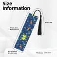 thumbnail image 3 of Kdxio Dinosaur In Space Print Metal Tassel Bookmarks,Perfect Gift for Art Lovers and Bookworms Metal Bookmarks for Women, 3 of 8