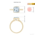 thumbnail image 4 of Angara Natural 1.95 Ct. Aquamarine Solitaire Ring in 14K Yellow Gold for Women (Ring Size: 11.5), 4 of 9