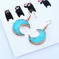 thumbnail image 4 of Pendientes de luna, pendientes sencillos y de moda, 4 of 5