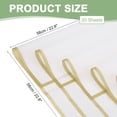 thumbnail image 2 of Uxcell Flower Gift Wrapping Paper, Waterproof Bouquet Wrap for Wedding DIY Craft Gold Edge Clear, 2 of 7
