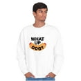 thumbnail image 5 of Funny Food Pun Joke What Up Dog Sweatshirt for Men or Women Brisco Brands S, 5 of 6