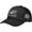 Black, variant on The Second Protects First Hat Trucker Hats Funny Mesh Baseball Cap Women Men Summer Hiking Travel Outdoor Black