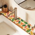 thumbnail image 2 of Yayeee Faucet Mat for Kitchen Sink 14.7" Diatomite Long Splash Guard Pad, Green Retro Autumn Leaves, 2 Pack, 2 of 7