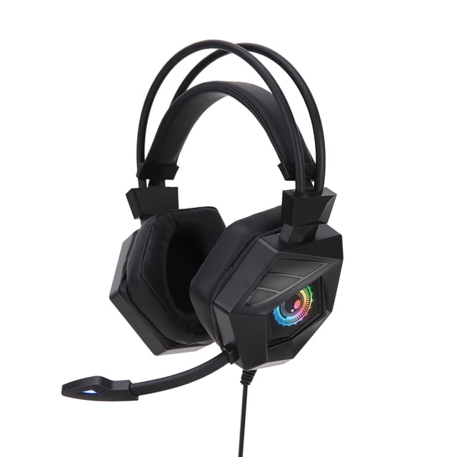 G15MV Auriculares con cable RGB Light On Ear Auriculares con conector de audio de 3,5 mm y con Abanopi Auriculares