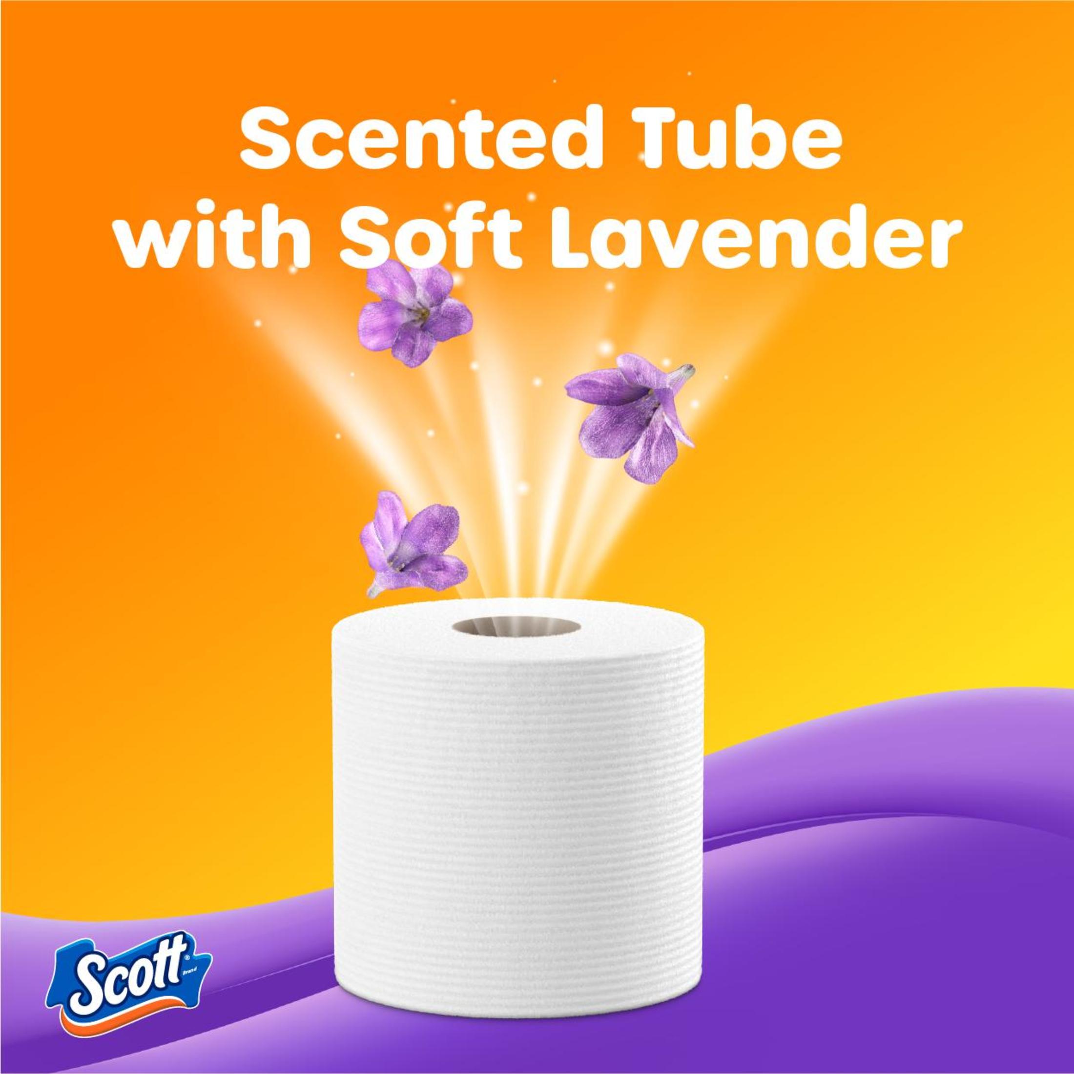 Scott ComfortPlus Toilet Paper with Lavender, 12 Mega Rolls photo 3