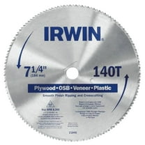 Irwin 7-1/4 In. 140T Plywood/osb/veneer Saw Blade