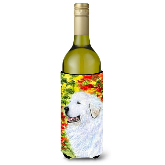 Caroline's Treasures SS8235LITERK Great Pyrenees Wine Bottle Hugger, Wine Bottle, multicolor