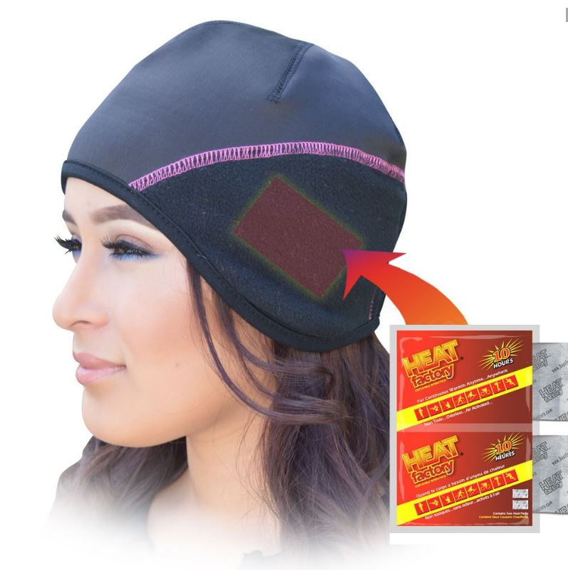 Women's Heat Factory Beanie In Black by Heat Factory USA