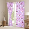 thumbnail image 3 of Castle Fairy Rainbow Unicorn Blackout Curtains Set of 2 (52x84 Each),Floral Rainbow Window Curtains,Princess Castle Curtains and Drapes for Girls,Breathable Home Decor, 3 of 6