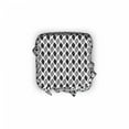 thumbnail image 2 of Black and White Ottoman Cover, Abstract Black Dots, 2 Piece Slipcover Set with Ruffle Skirt for Square Round Cube Footstool Decorative Home Accent, Standard Size, Black White, by Ambesonne, 2 of 5