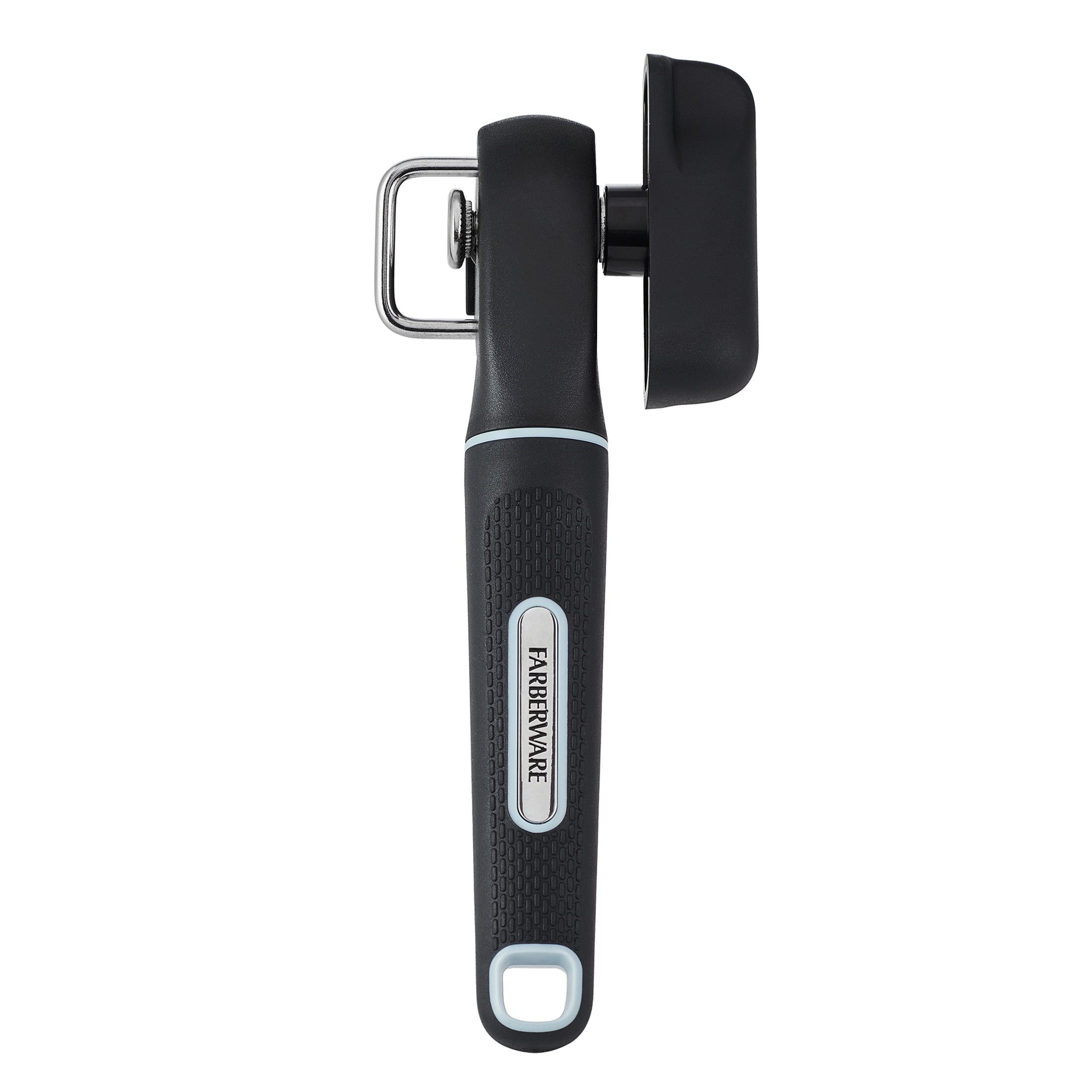Farberware Soft Grips Safety Can Opener in Black with Red Accents Farberware Soft Grips Safety Can Opener in Black with Red Accents