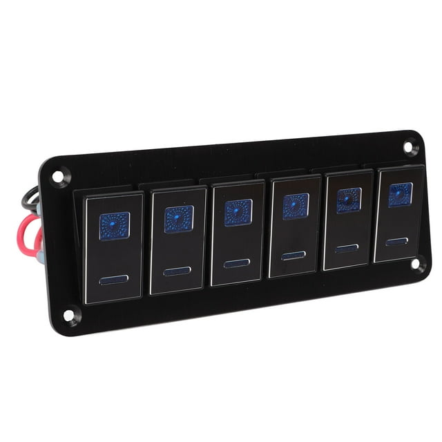 ON Off Toggle Switch,6 Gang Rocker Switch Marine Toggle Switch Panel Boat Rocker Switch Panel Professionally Tested