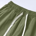thumbnail image 5 of Men's Sweatpants Casual Color Blocked Drawstring Elastic Waist Jogger Exercise Pants With Side Pockets (S, Green), 5 of 5