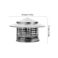 thumbnail image 2 of Raindrops 2pcs Chimney Cap Rain Cover Stainless Steel Windproof Cap Rain Hat Protector Cap Chimney Part, 2 of 8