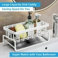 thumbnail image 4 of Stainless Steel Kitchen Shelf Drainer, Organizer for Soap/Sponge/Wipes, Space-Saving, Easy to Clean, 4 of 6