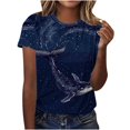 thumbnail image 2 of 4Th of July Shirts ,Lightning ,Cadancy Plus Size Tops for Women Summer,Short Sleeve Blouses Casual,Graphic T Shirts ,Blusas Para Mujer,Multicolor M, 2 of 4