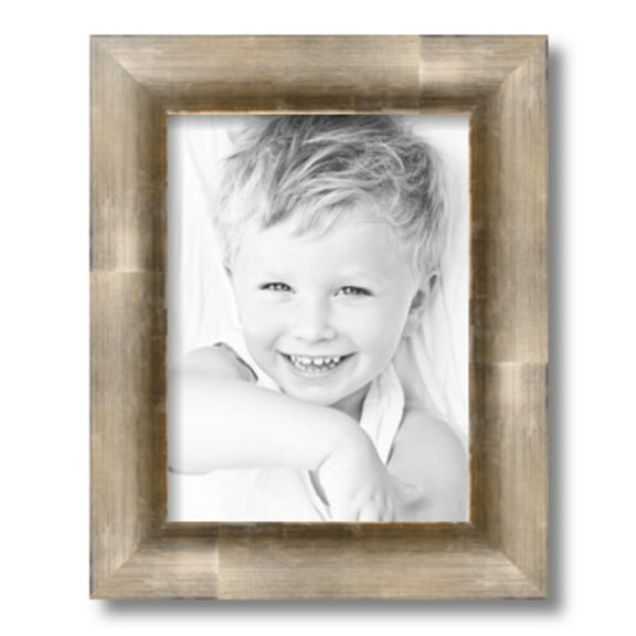 ArtToFrames 9" x 12" Antique Silver Picture Frame, 9x12 inch Silver Wood Poster Frame (WOM-4944), 5 Pack