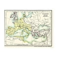 thumbnail image 4 of Historic Map - Europe Barbarian Migrations 451 AD 500 AD - Poole 1902 - 29.91 x 23 - Vintage Wall Art, 4 of 5