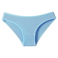 thumbnail image 3 of Lunuaoe Women's Ribbed Cotton Briefs, Mid-Low Waist Threaded Panties, Soft Breathable Everyday Underwear, 3 of 8