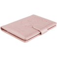 thumbnail image 4 of Funda de cuero para pasaporte, billetera de viaje con bloqueo RFID para pasaporte/tarjeta de crédito/boleto aéreo(rosa claro), 4 of 5
