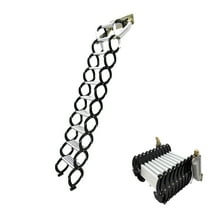 Black Narrow Wall Mounted Loft Wall Ladder 10 Steps Wall Mounted Folding Attic Ladder Al-Mg Alloy