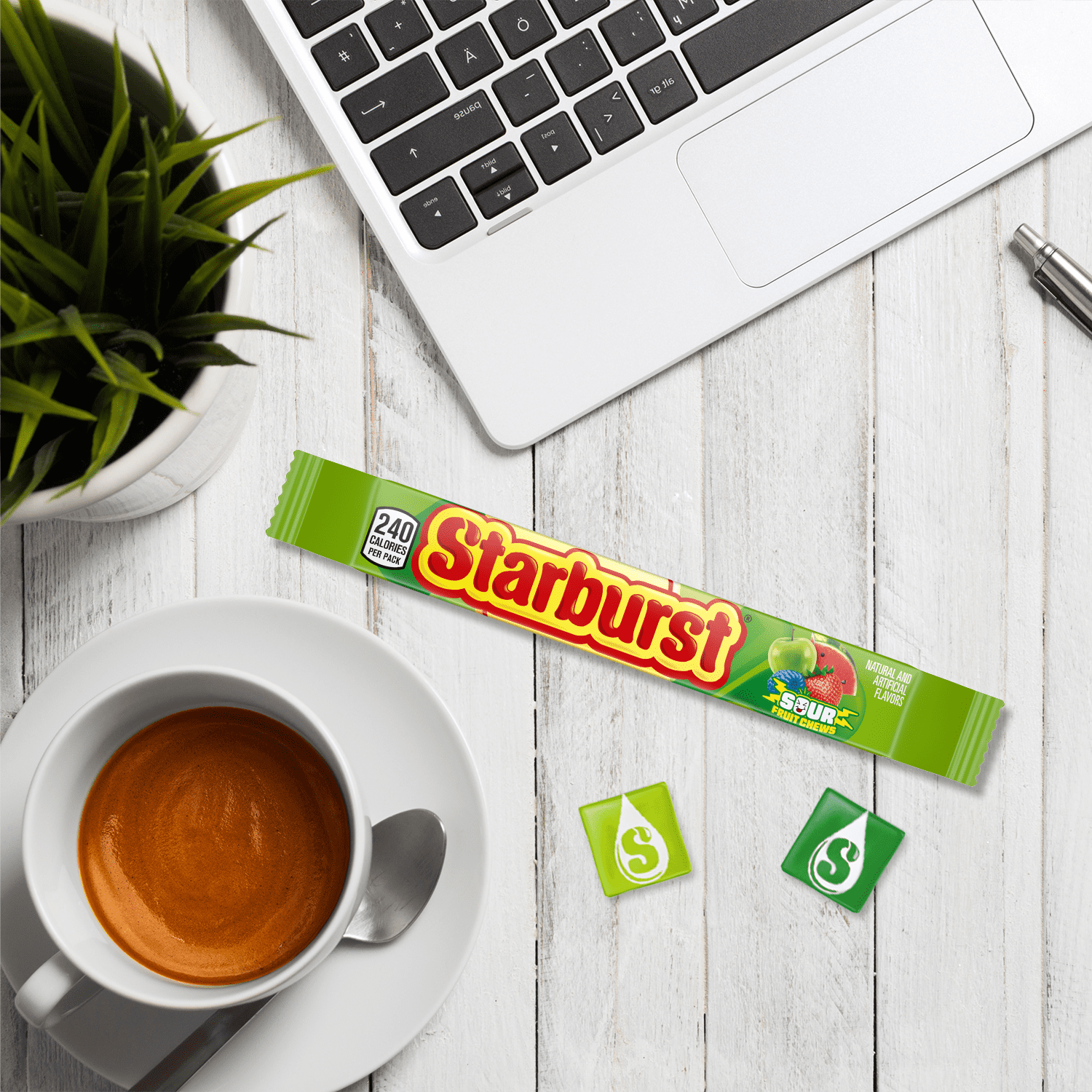 Starburst Sour Fruit Chews Chewy Candy, Full Size - 2.07 oz Pack