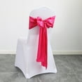 thumbnail image 3 of 10Pcs Satin Chair Sashes Bow sash Chair Sashes Banquets Chair Cover for Party Wedding Home Decorations-rose red, 3 of 5