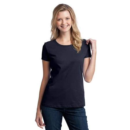 Fruit of the Loom Ladies Heavy Cotton HD 100% Cotton T-Shirt. Navy. (Best Plain Colored T Shirts)