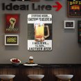 thumbnail image 4 of Placa de Metal Vintage de hierro, pintura Rectangular de cerveza, decoración de pared para el hogar y Bar, 20x30cm, 4 of 9