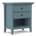 thumbnail image 4 of Simpli Home Amherst 24 inch Wide Solid Wood Transitional Bedside Table in French Blue, 4 of 10