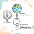 thumbnail image 3 of Retractable Badge Holder, Lightweight Plastic Badge Reel Retractable Card Holder with Key Ring Backing Belt Clip, 3 of 6