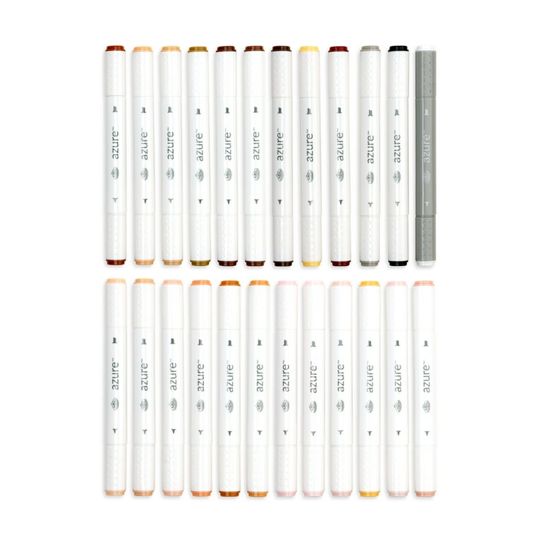 Royal & Langnickel Azure 24pc, Portrait Tones, Dual Tip Alcohol