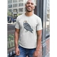 thumbnail image 2 of Painting Of Snow Owl Bird Tee Men's -Image by Shutterstock, 2 of 4