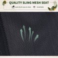 thumbnail image 4 of Outsunny Outdoor Rocking Lounge Chair, Foldable Zero Gravity Rocking Chair, Orbital Outdoor Patio Chaise Lounge Rocker with Mesh Seat and Pillow, Black, 4 of 10