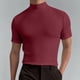 thumbnail image 1 of Playera Elvqul Hombre Economicas Vino Manga Corta Liso Cuello Redondo, 1 of 9