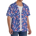 thumbnail image 2 of Goofa Beautiful Koi Fish Printed Men's Casual Short-sleeved Shirt,Lightweight Breathable Button-down,Summer Casual men's top,Versatile Fashion shirt-XX-Large, 2 of 7