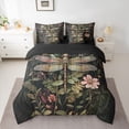 thumbnail image 2 of Feelyou Teens Hippie Dragonfly Twin Bedding Sets 7-Piece, Cartoon Tribal Animal Bedding Comforter Set, Rustic Leaf Plant Reversible Sheet Sets, Lightweight Room Decor, 2 of 7