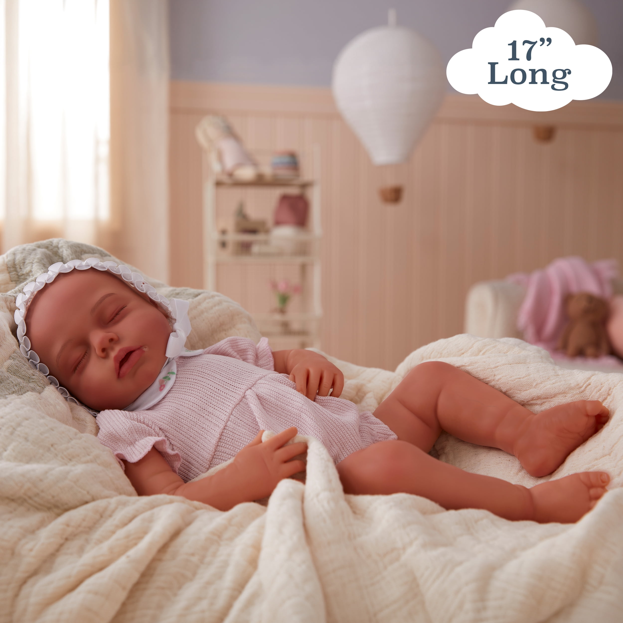BABY born Real Hand-Painted, Realistic Reborn Baby Doll Girl - Medium, Closed Eyes, Ages 3+