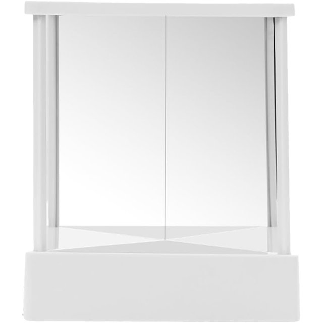 LAICAIW True Mirror Non Reversing, Non Reversing Mirror, Triangular Fixed Table Mirror for True Image, Real Me Mirror, Table Make Up Mirror Non-Reversing Vanity Mirror, Non-Magnifying Vanity Mirror