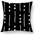 thumbnail image 5 of Funda de Cojín Geométrica Líneas Simples en Blanco y Negro Almohada Decorativa para Sofá Cama Decoración de Dormitorio 45X45 Cm, 5 of 5