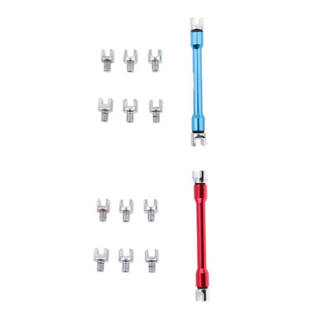 de para Ruedas de Motocicleta Rojo Y Azul, Herramienta de Reparación de de 5.4 Mm-6.8 Mm Sharpla Llave de radios de motocicleta