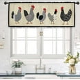 thumbnail image 2 of Farmhouse Deer Rustic Kitchen Curtains 27.5W x 39L Inch Cabin Lodge Country Forest Blue Wood Wooden Rod Pocket Short Small Window Treatment Drapes Decor 2 Panels, 2 of 6