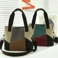 Canvas Tote Bag with Pockets Shoulder Bag Casual Top Handle Handbag