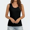thumbnail image 2 of MEZZALL Women Lace Tank Tops Summer Solid Color Round Neck Casual Sleeveless Shirt Blouse For Daily Wear Classic Ladies Camisole, 2 of 4