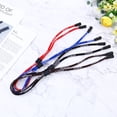 thumbnail image 2 of KAKOWELY Corde de Lunettes de Sport 4 Pcs Corde de Lunettes de Sport Extérieure Réglable Corde de Lunettes Portable Antidérapante pour Usage Quotidien (Rouge, Bleu, Noir, Marron), 2 of 5